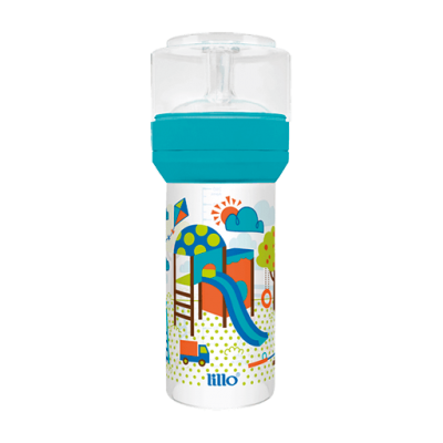 Mamadeira Lillo Divertida Azul 300ML Ref614421