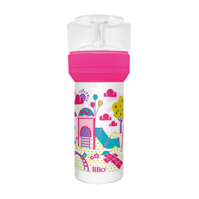 Mamadeira Lillo Divertida Rosa 300ML Ref614431