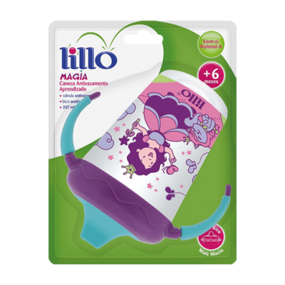 Caneca Lillo Antivazamento Mágia Lilás 207ML Ref.624531