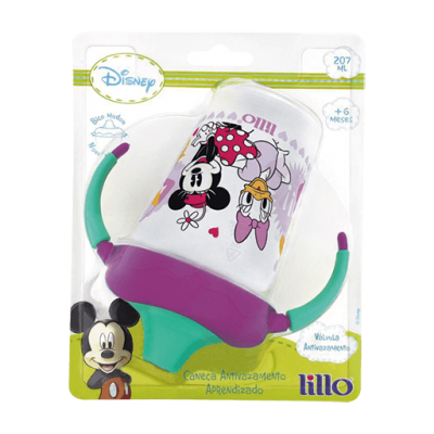 Caneca Lillo Antivazamento Disney Lilás 207ML Ref.305151
