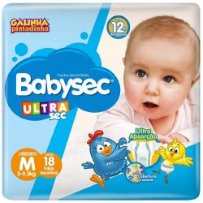 Fralda Babysec Ultra Jumbinho M 18Un