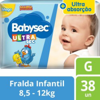 Fralda Babysec Ultra Mega G 32Un