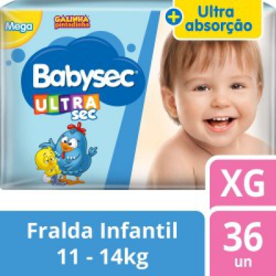 Fralda Babysec Ultra Mega Xg 30Un