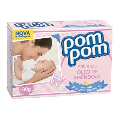 Sabonete Pompom Óleo de Amêndoas 70G