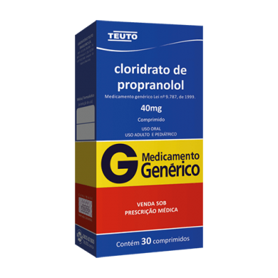 Propranolol 40Mg 30Cpr Gen.teuto