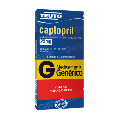 Fp.captopril 25Mg 30Cpr Gen.teuto