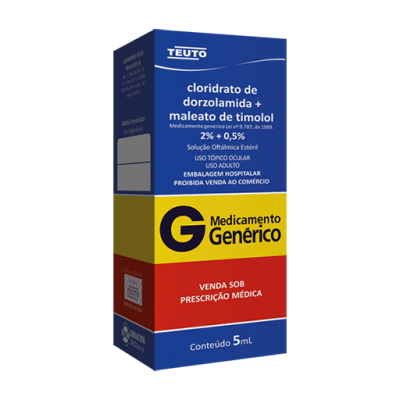 Dorzolamida + Timolol 2%/ml + 0,5%/ml Sol Oft 5ML Gen.teuto