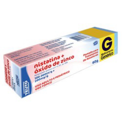 Nistatina + Oxido Zinco Pomada 60G Gen.teuto