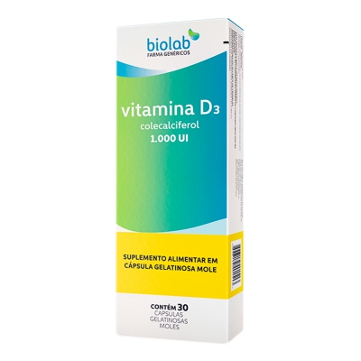 Vitamina D3 1.000Ui 30Cps