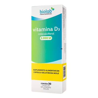 Vitamina D3 2.000Ui 30Cps