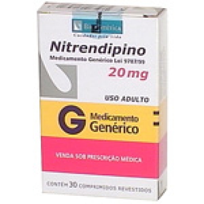 Nitrendipino 20Mg 30Cpr Gen.biosintetica