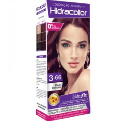 Tintura Hidracollor Kit 3.66 Acaju Purpura
