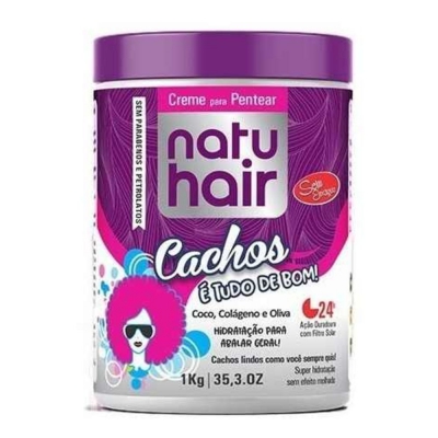 Creme de Pentear Natu Hair Cachos e Tudo de Bom 1KG