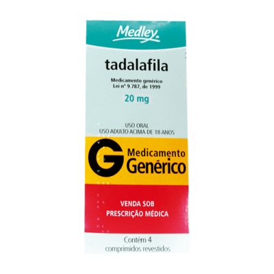 Tadalafila 20Mg 4Cpr Gen.medley
