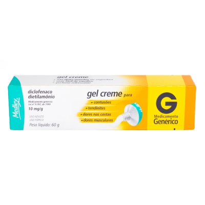 Diclofenaco Dietilamônio Gel 60G Gen.medley
