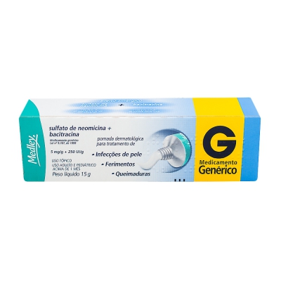 Neomicina + Bacitracina Pomada 15G Gen.medley