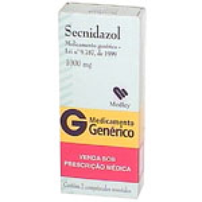 Secnidazol 1.000Mg 2Cpr Gen.medley