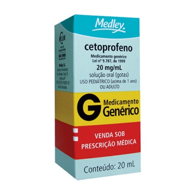 Cetoprofeno 20Mg/ml Gotas 20ML Gen.medley