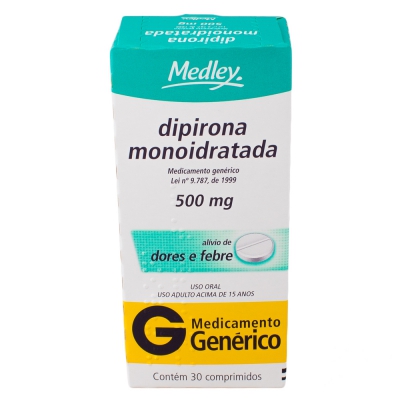 Dipirona Monoidratada 500Mg 30Cpr Gen.medley