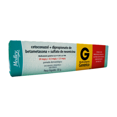 Cetoconazol + Betametasona + Neomicina Pomada 30G Gen.medley