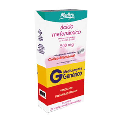 Ácido Mefenâmico 500Mg 24Cpr Gen.medley