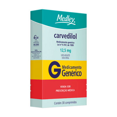 Carvedilol 12,5Mg 30Cpr Gen.medley