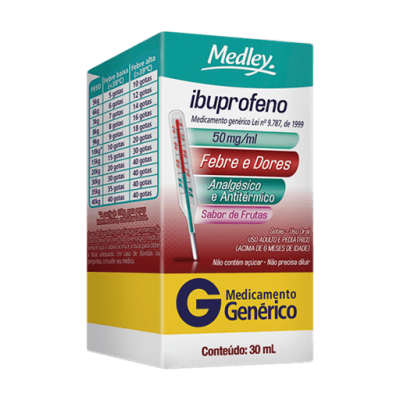 Ibuprofeno 50Mg/ml Gotas 30ML Gen.medley