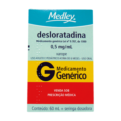 Desloratadina 0,5Mg/ml Xpe 60ML Gen.medley