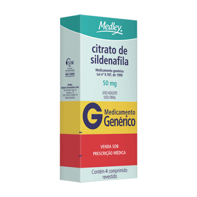 Sildenafila 50Mg 4Cpr Gen.medley