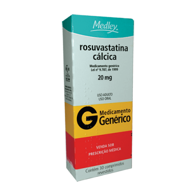 Rosuvastatina 20Mg 30Cpr Gen.medley