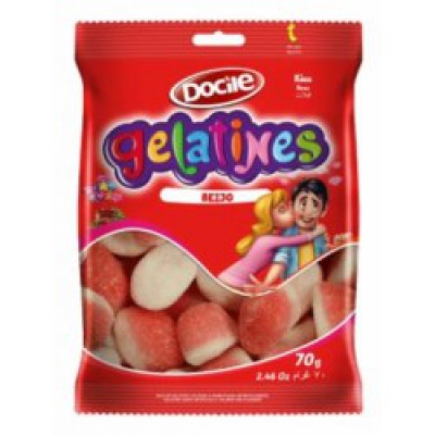 Bala Docile Gelatines Beijo 70G