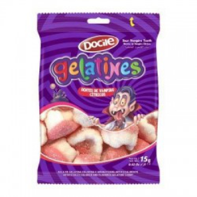 Bala Docile Gelatines Mini Vampiro Cítrico 15G