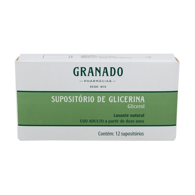 Supositório Glicerina Adulto 12Un Granado