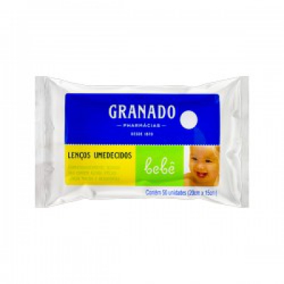 Lenço Umedecido Granado Bebê 50Un
