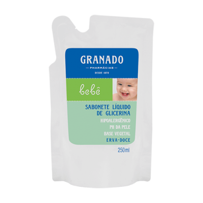 Sabonete Líquido Granado Bebê Erva Doce Refil 250ML
