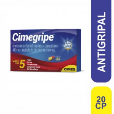 Cimegripe 400Mg + 4Mg + 4Mg Cx 20Cps