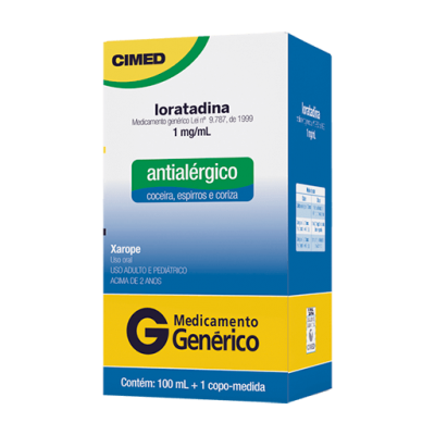 Loratadina 1Mg/ml Xpe 100ML Gen.cimed