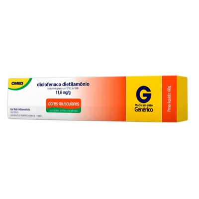 Diclofenaco Dietilamônio Gel 60G Gen.cimed