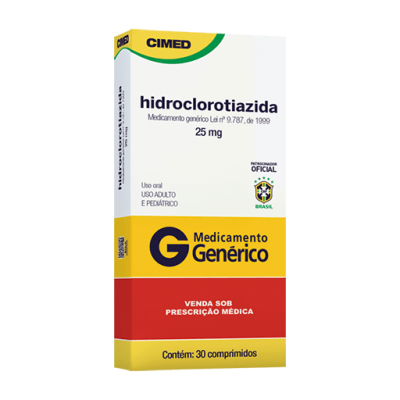 Fp.hidroclorotiazida 25Mg 30Cpr Gen.cimed