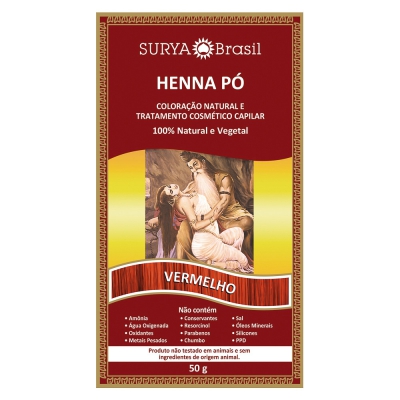 Henna Surya Vermelho 50G