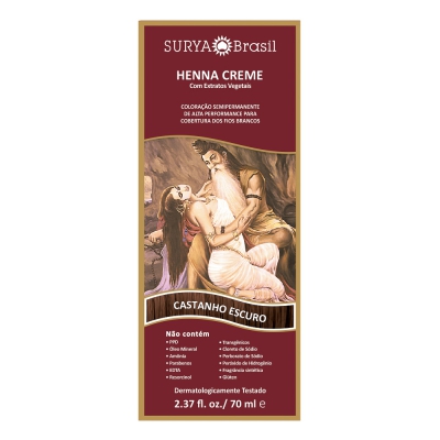 Henna Surya Creme Castanho Escuro 70ML