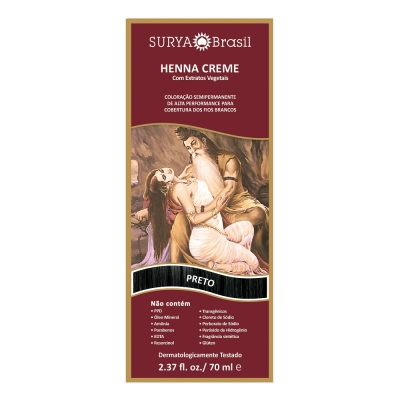 Henna Surya Creme Preto 13.9 70ML