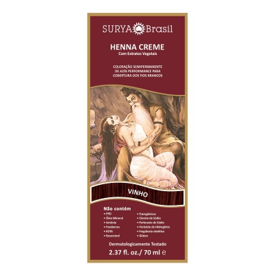 Henna Surya Creme Vinho 70ML