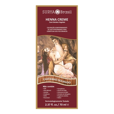 Henna Surya Creme Castanho Dourado 70ML