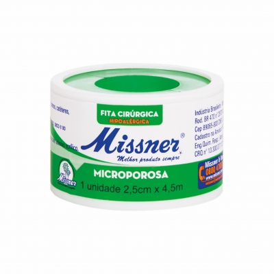 Fita Microporosa Missner 2,5Cm X 4,5Mt