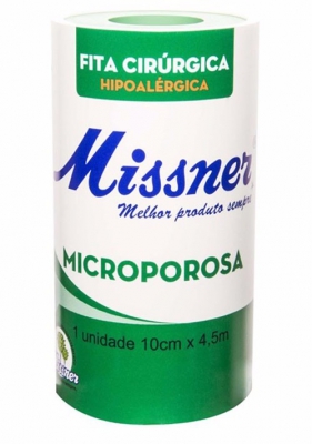 Fita Microporosa Missner 10Cm X 4,5Mt