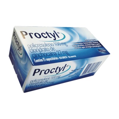 Proctyl 100Mg + 27Mg Supositório 15Un