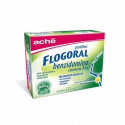 Flogoral Pastilha 3Mg Menta 8Un