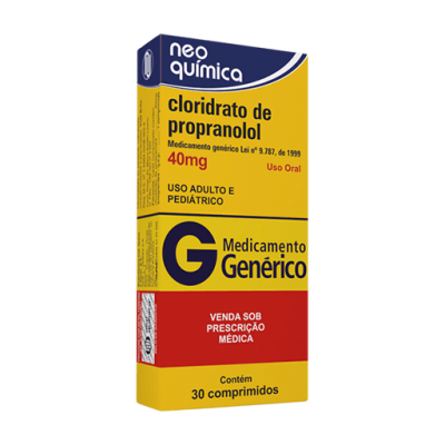 Fp.propranolol 40Mg 30Cpr Gen.neo Química