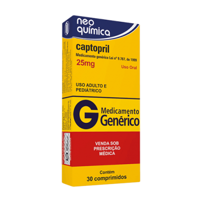Fp.captopril 25Mg 30Cpr Gen.neo Química